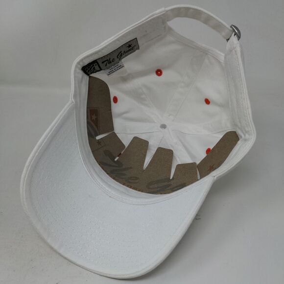 The Game Men's Slideback Hat White OSFM Embroidered Orange Crush Lacrosse Logo - Picture 9 of 10